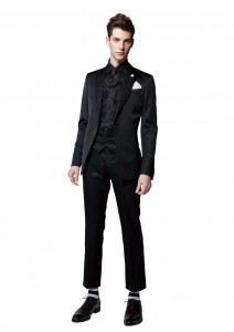 タキシード レンタル 9分丈 結婚式 黒 おしゃれ