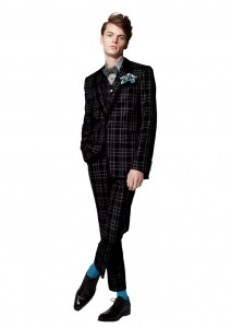 タキシード レンタル おしゃれ チェック 新郎 花婿 結婚式