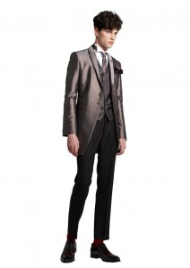 タキシード レンタル おしゃれ ブラウン 茶 結婚式 新郎 花婿