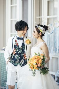 ビーチウエディングに合うタキシード